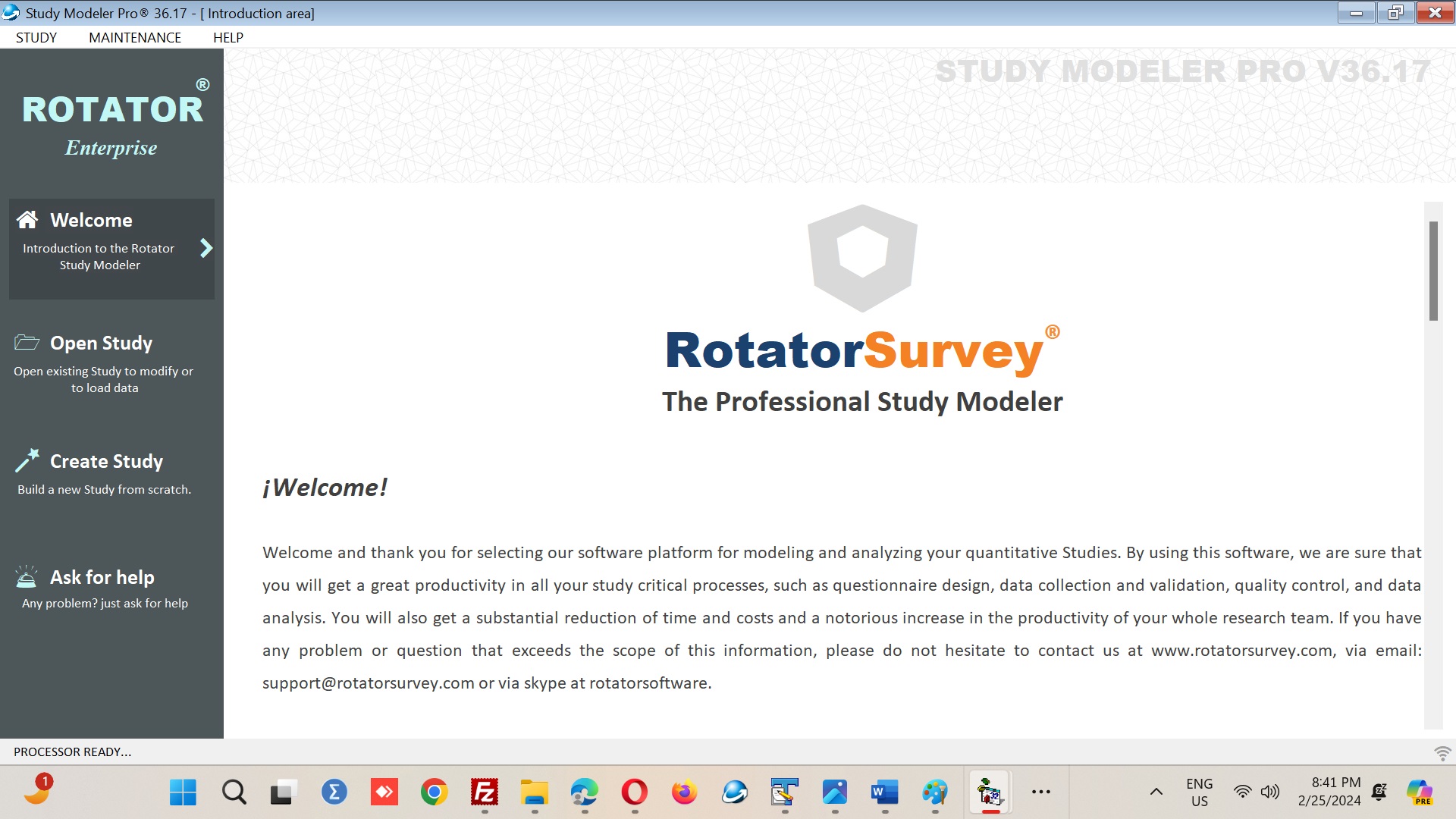 Survey software builder